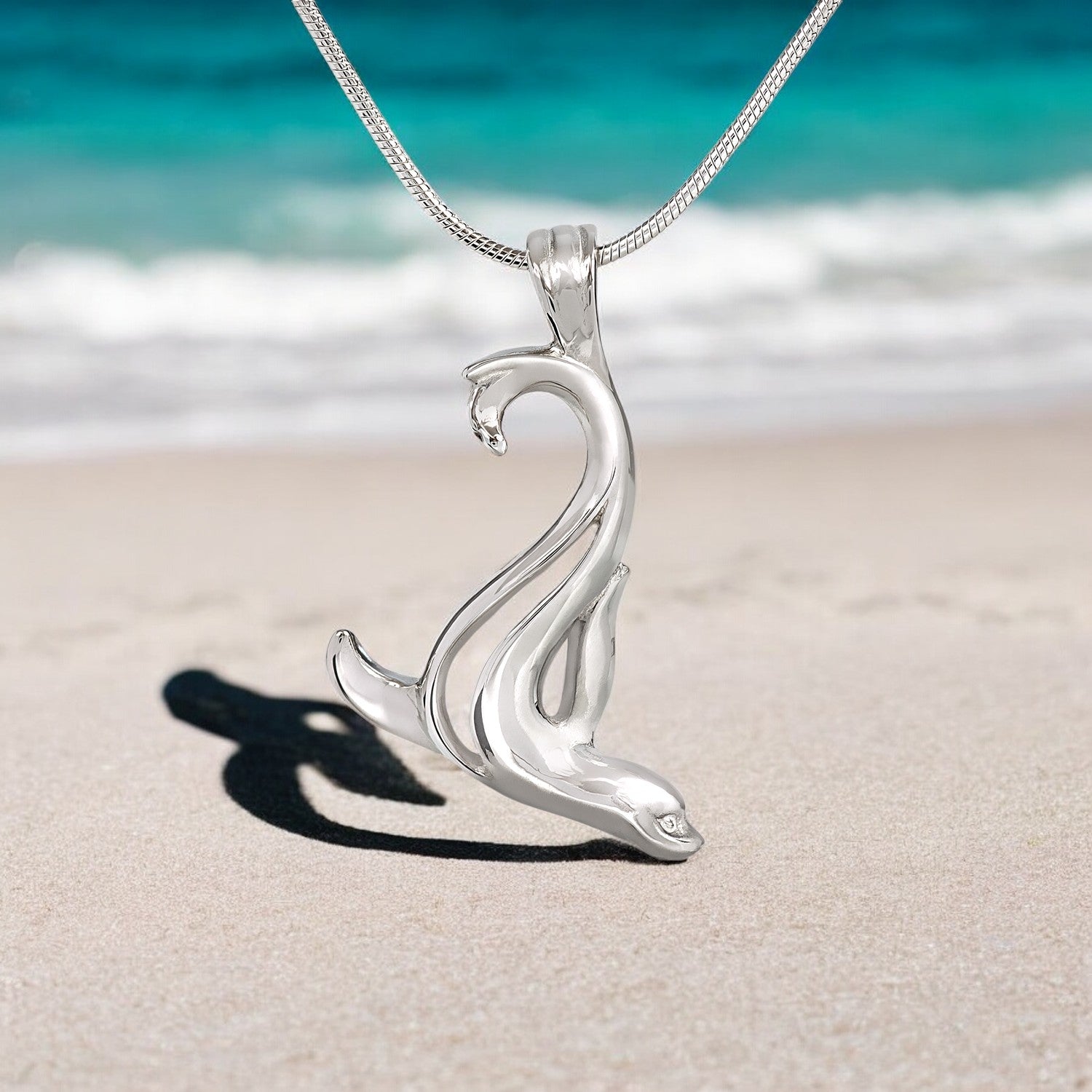 The popular Shoreline Heart Necklace (Sterling Silver)