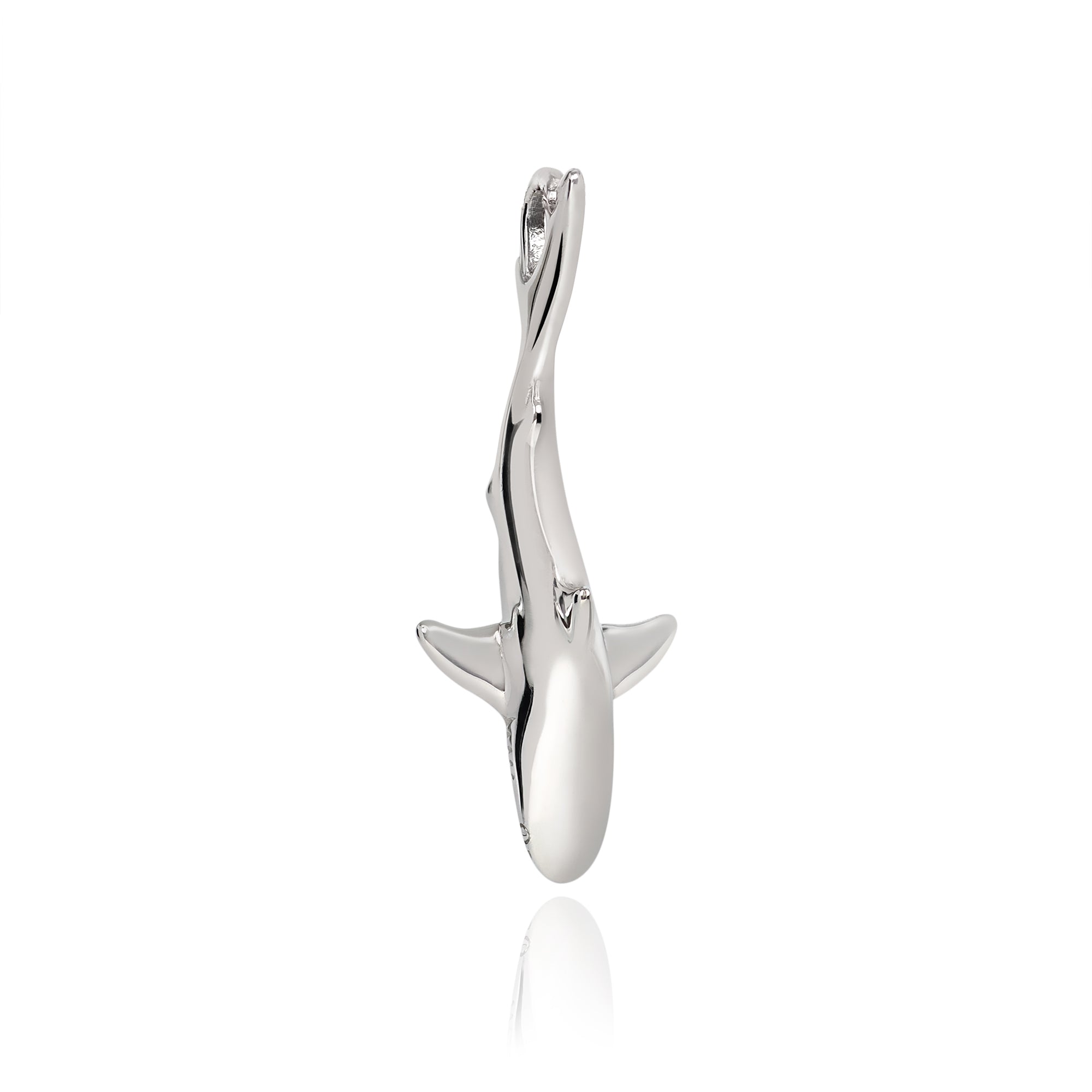 Sterling silver deals shark necklace