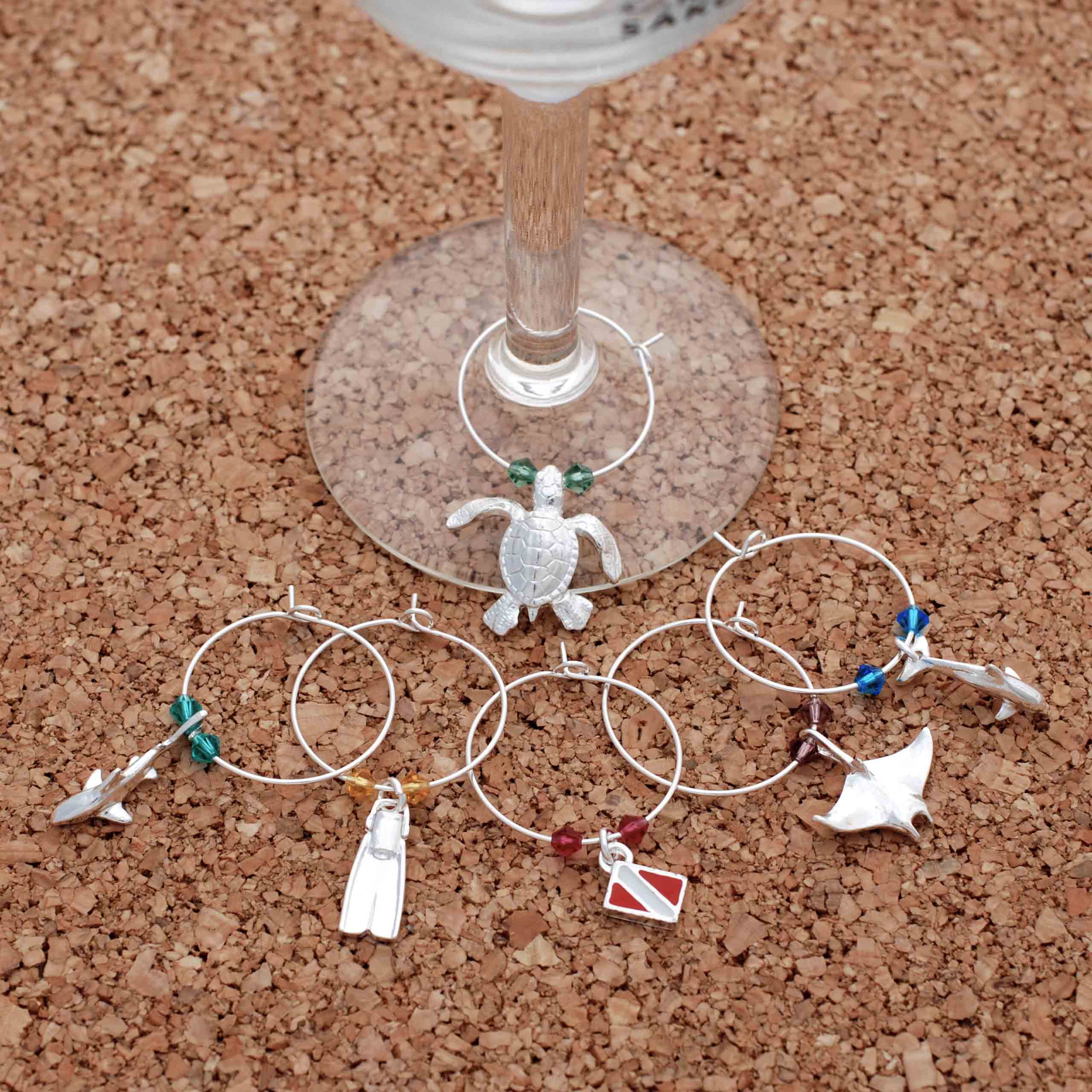 Beachcomber Wine Glass Charm Set Tutorial - Rings & Things