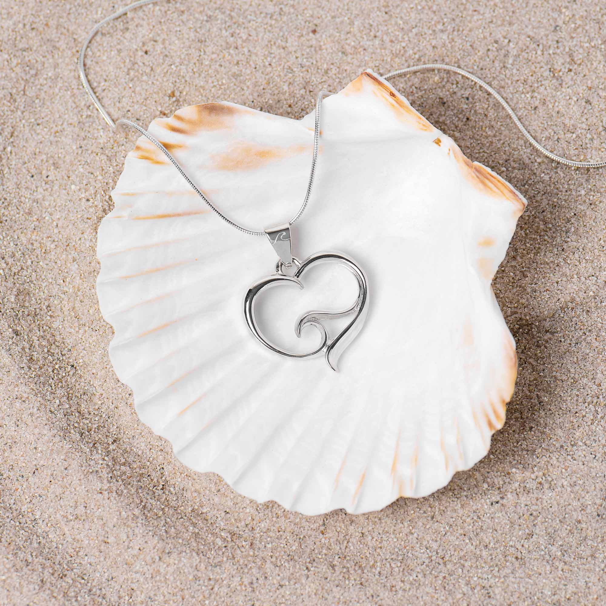 Handcrafted sale .925 Heart Pendant Necklace