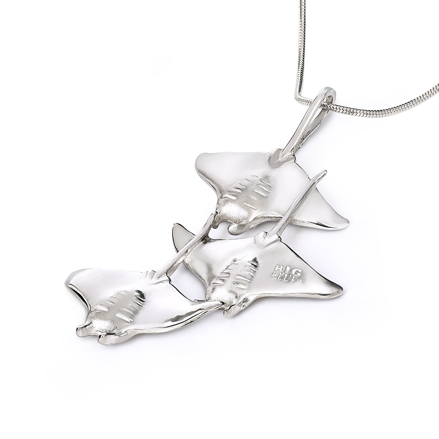 Stingray Necklace Sterling Silver- Manta Ray Necklace, Stingray Jewelry,  Manta Ray Pendant, Scuba Diving Jewelry, Ocean Inspired Fine Jewelry