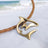 Shark Necklace for Men and Women- Bronze Shark Pendant for Men, Shark Jewelry for Women, Gifts for Shark Lovers, Sea Life Jewelry, Scuba Diving Gifts - Big Blue