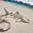 Whale Shark Keychain for Men and Women- Whale Shark Keychain Charm, Gifts for Shark Lovers,  Realistic Shark Key Ring Shark Key Fob