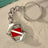 Shark Diver Key Chain, Shark Keyring with Diver Flag, Circling sharks, Gifts for shark lover, Scuba Diver Gifts