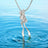 Women Scuba Diver Sterling Silver Necklace Pendant for Women