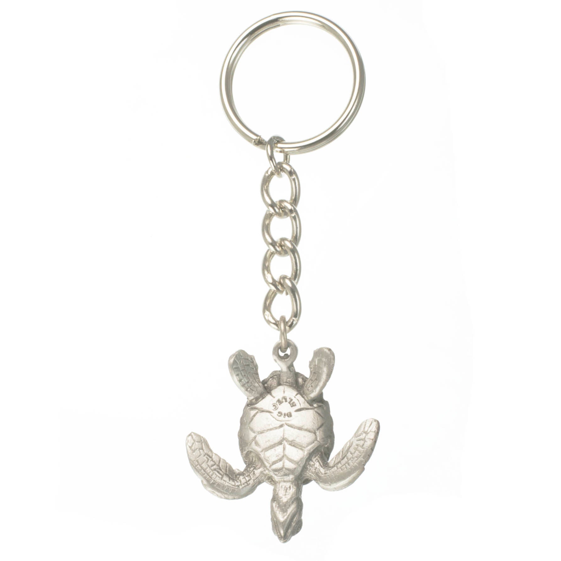 Cork Keychain With Turtle Charm and Purple Gem 