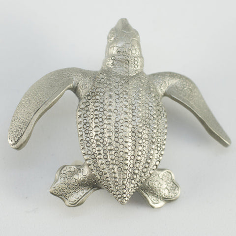 Leatherback Turtle Pin, Hatchling Sea Life Lead Free Pewter Pin – Big ...